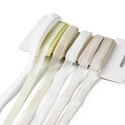 Бежевый 18 ярдов 6 стилей полиэфирной ленты, для поделок своими руками, бантики для волос и украшение подарка, бежевая цветовая палитра, бежевые, 3/8~1/2 дюйм (10~12 мм), около 3 ярдов / стиль