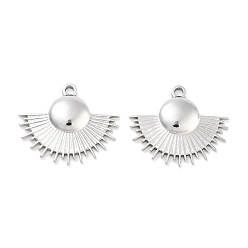 Нержавеющая Сталь Цвет Не тускнеющие 304 подвески из нержавеющей стали, фанатское очарование, цвет нержавеющей стали, 17.5x20.5x2.5 мм, отверстие : 1.6 мм