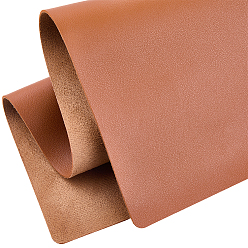 Сиена ПВХ кожаная ткань, поделки товары для рукоделия, прямоугольные, цвет охры, 603x331x1.5 мм