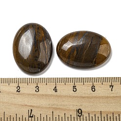 Tiger Iron Natural Tiger Iron Cabochons, Oval, 30x21.5~22x5~8.5mm