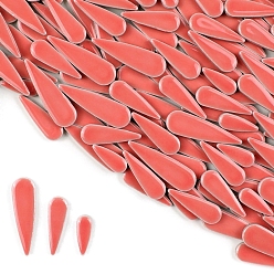 Индийский Красный 3 стили фарфоровая мозаичная плитка в форме капли, для поделок из мозаики своими руками, рамки для картин и многое другое, Индийская красная, 21~40x8~12x4 мм, около 100 г / набор