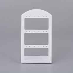 Белый Органических дисплеев серьги стекло, белые, 15x8.5x5.3 см