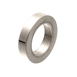 Нержавеющая Сталь Цвет 304 из нержавеющей стали европейские шарики, бусины с большим отверстием, кольцо, цвет нержавеющей стали, 10x2 мм, отверстие : 6.2 мм