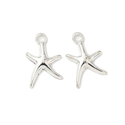 Морская звезда Сплавочные подвески тибетского стиля, без кадмия и без свинца, океанские темы, морская звезда, 16.5x11x2 мм, отверстие : 1.8 мм