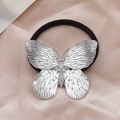 Платина Веревка из сплава волос, металлические резинки для волос, для женщин девушек, бабочка, платина, 50 мм