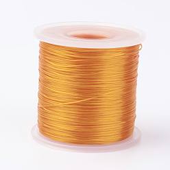 (932FM) Темно-синий аква-матовый с подкладкой Японский плоский эластичный хрустальный шнур, эластичная нить для бисера, для изготовления эластичного браслета, темно-золотистые, 0.5 мм, около 328.08 ярдов (300 м) / рулон