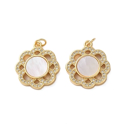 Настоящее золото 18K Латунные микро проложить кубического циркония подвески, с оболочкой, , стойки покрытие, прочное покрытие, без кадмия и без свинца, с целью перехода в кольце, реальный 18 k позолоченный, 21x18.5x3 мм, отверстие : 3 мм