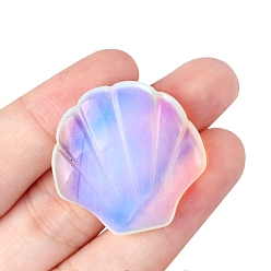 Опал Резные фигурки в форме ракушек из опалита, для домашнего офиса настольный орнамент фэн-шуй, 30x30 мм