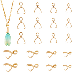 Золотой 304 нержавеющей стали ледоруб прижимные поручительств, золотые, 40 шт / коробка