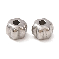 Stainless Steel Color 304 Stainless Steel Beads, Flower, Stainless Steel Color, 5x4mm, Hole: 1.6mm