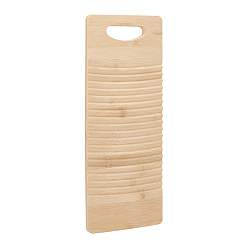 Moccasin Bamboo Washing Boards, Rectangle, Moccasin, 400x150x15mm, Hole: 76x26mm