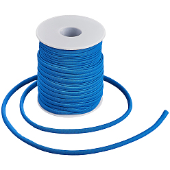 Королевский синий 1 рулон мягкого нейлонового шнура, плоский, королевский синий, 5x3 мм, около 21.87 ярдов (20 м) / рулон