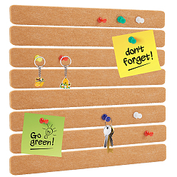 пшеница Прямоугольные самоклеящиеся фетровые стикеры для заметок в блокнотах, с железными булавками карты, цвет пшеницы, 22.7~328x22.7~49.5x8~8.3 mm.