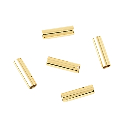 Золотой Латунные бусины, без кадмия, без никеля и без свинца, трубка, золотые, 7x2 мм, отверстие : 1.6 мм