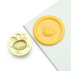 Bees Круглые латунные головки штампа, золотые, Пчелы, 25 мм