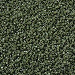 (DB1135) Opaque Avocado MIYUKI Delica Beads, Cylinder, Japanese Seed Beads, 11/0, (DB1135) Opaque Avocado, 1.3x1.6mm, Hole: 0.8mm, about 2000pcs/bottle, 10g/bottle
