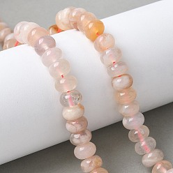 Вишневый агат Натуральные вишневые агатовые бусины, рондель, 8~8.5x5~5.5 мм, отверстие : 1 мм, около 73 шт / нитка, 15.12'' (38.4 см)