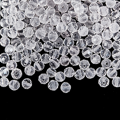 Розовый Кварц 2 нити бусины из натурального розового кварца нити, граненые, круглые, 3.5~4x4 мм, отверстие : 0.4 мм, около 98~105 шт / нитка, 15.9~16.6 дюйм (40.4~42.2 см)