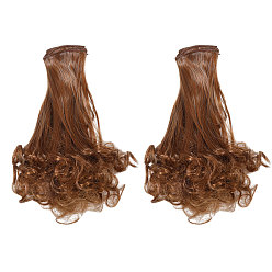 Верблюжий Парик для куклы pp с длинными кудрявыми волосами, для девочек своими руками bjd makings аксессуары, верблюжие, 1000x250~270x1 мм