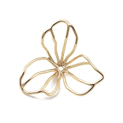 Настоящее золото 18K Латунные подвески, без кадмия, без никеля и без свинца, , реальный 18 k позолоченный, 19x19x9 мм, отверстие : 1 мм