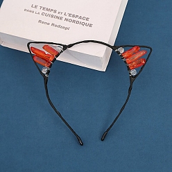 Кварц Резинки для волос из натурального кварца, резинки для волос с кошачьими ушками, для женщин девушек, 160x156x50 мм