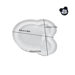 Медведь Кулоны своими руками силиконовые формы, формы для литья смолы, для уф-смолы, изготовление ювелирных изделий из эпоксидной смолы, медведь, 44x48x8 мм