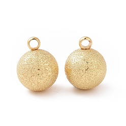 Настоящее золото 18K Латунные подвески, долговечный, , круглые, реальный 18 k позолоченный, 17.5x14 мм, отверстие : 1.8 мм