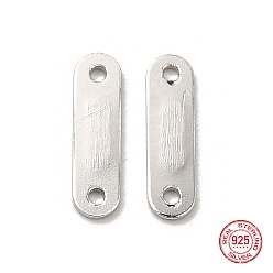 Платина Антикоррозийные 925 звенья из стерлингового серебра, цепи вкладки, с печатью 925, платина, 8.5x2.5x0.5 мм, отверстие : 0.7 мм