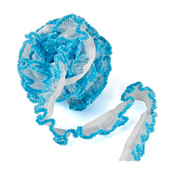 Темно-Голубой Нейлоновая и спандексная лента, глубокое синее небо, 7/8 дюйм (23 мм), около 5.47 ярдов (5 м) / пачка