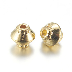 Золотой Разделители для бусин, тибетский стиль, без свинца и без кадмия, золото, 5x4.5 мм, отверстие : 1 мм