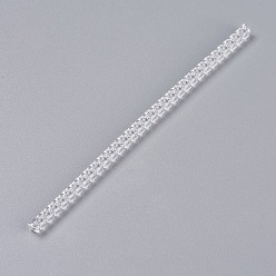 Claro Bobina de resorte de plástico, ajustador de tamaño de anillo invisible, piso, Claro, 100x4 mm