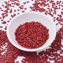 (HTL2040) Matte Metallic Brick Red MIYUKI Half TILA Beads, Japanese Seed Beads, 2 Hole, (HTL2040) Matte Metallic Brick Red, 5x2.3x1.9mm, Hole: 0.8mm, about 250pcs/bottle, 10g/bottle