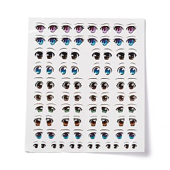 Eye Наклейки для переноса воды, для лица модели большой глиняной куклы, рисунок глаз, 15x13x0.03 см