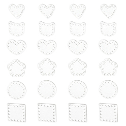 Clear Transparent Acrylic Weaving Board, Weaving Material, for Knitting Bag, Women Bags Handmade DIY Accessories, with Bead Container, Clear, 7.4x7.3x2.5cm, about 60pcs/box