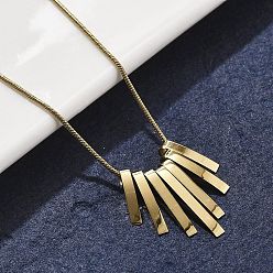 Золотой 304 из нержавеющей стали привесные ожерелья кисточкой, ионное покрытие (ip), золотые, 18.54 дюйм (47.1 см)