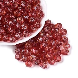 (123L) Белый крем непрозрачный блеск Прозрачные стеклянные бусины пикассо, тыква, огнеупорный кирпич, 8.5~9 мм, отверстие : 0.9~1.2 мм, Около 750 шт / фунт