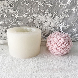 Белый Силиконовые формы для свечей из шерстяной пряжи, формы для литья смолы, для уф-смолы, изготовление ювелирных изделий из эпоксидной смолы, белые, 55x78 мм