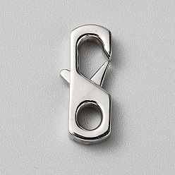 Нержавеющая Сталь Цвет 316 хирургические застежки-клешни из нержавеющей стали, цвет нержавеющей стали, 26x11x4.5 мм, отверстие : 5x4.5 мм