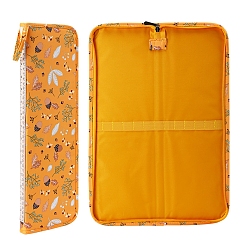 Dragonfly Сумка для вязания из полиэстера, сумка для хранения, сумка для крючков и спиц, стрекоза, 430x140 мм