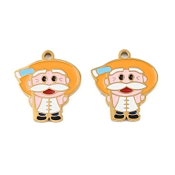 Human 304 нержавеющей стальной эмали подвески, ионное покрытие (ip), золотые, фермер, 16.5x14.5x1.5 мм, отверстие : 1.4 мм