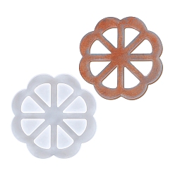 Flower Square/Flower/Flat Round DIY Silicone Molds, Resin Casting Molds, For UV Resin, Epoxy Resin Jewelry Making, Flower, 102x102mm