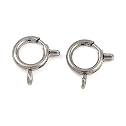 Нержавеющая Сталь Цвет 304 пружинные кольца из нержавеющей стали, цвет нержавеющей стали, 16.5x12x2.5 мм, отверстие : 3 мм