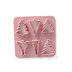 Рождественская елка Рождественская тема абс пластик пластилин инструменты, глиняные тесторезки, пресс-формы, инструменты моделирования, лепка из глины игрушки для детей, рождественская елка, 10x10 см