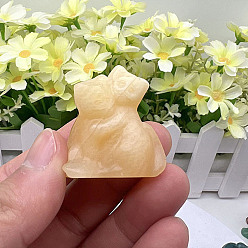 Джаспер Натуральная оранжевая яшма скульптура витрина украшения, для домашнего офисного стола, кошка, 40 мм