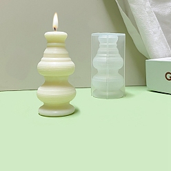 Белый Силиконовые формы для свечей своими руками, пищевой силикон, изготовление украшений, для изготовления свечей, белые, 52x102 мм