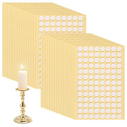 White Resin Candle Wick Double Sided Adhesive, for DIY Candle Making, White, 1x0.1cm, 416pcs/set