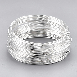 Silver Steel Memory Wire, for Wrap Bracelets Making, Silver, 18 Gauge, 1mm, about 800 circles/1000g