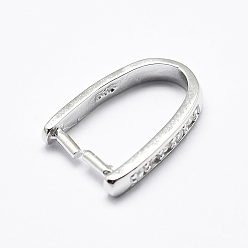 Платина Антикоррозийное покрытие родием 925 подвеска из стерлингового серебра с микропаве из кубических цирконий, ледоруб и щепотку поручительств, платина, 13x9x2 мм, штифты : 1 мм