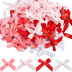 (52) Непрозрачная лаванда 200шт 4 стили ручная работа полиэстер костюм аксессуары, бантом, разноцветные, 40x35~40 мм