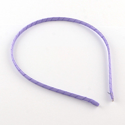 Medium lila Haar-Accessoires Eisenhaarband Zubehör, mit Tuch bedeckt, Medium lila, 110~120 mm
